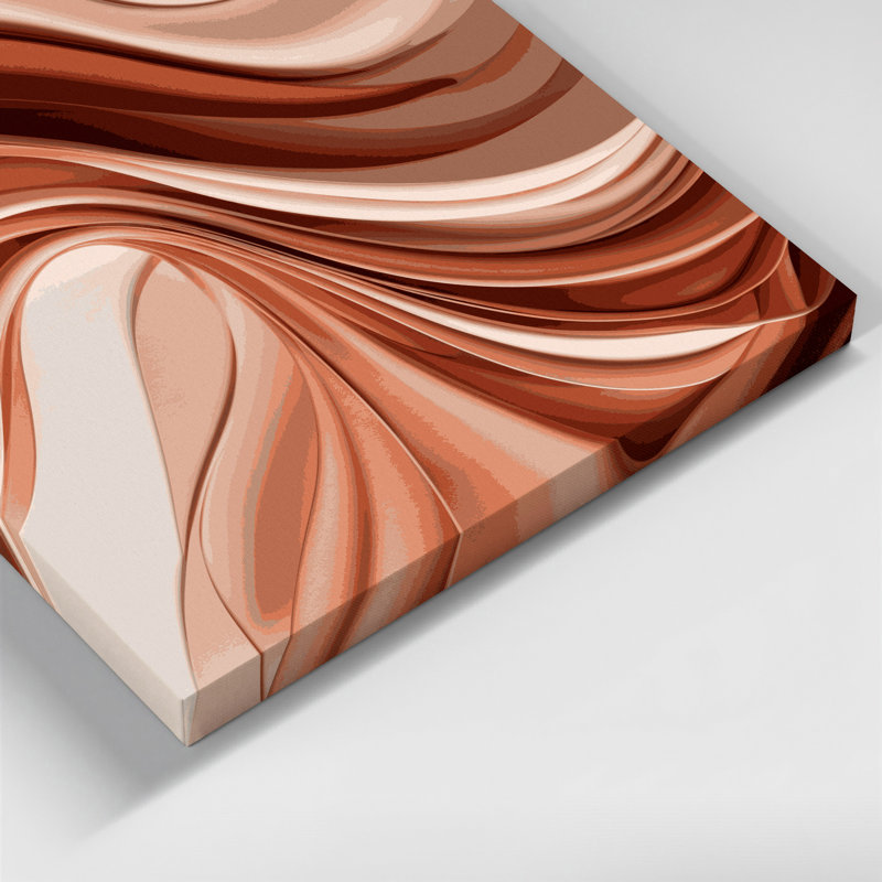 Gradient Abstract 36 Beige Canvas Wall Art, 11" H x 14" W