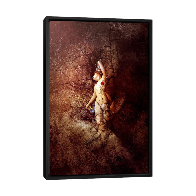 «Exit Mould», impression sur toile, H 26 po x l 18 po x P 1,5 po, Toile avec cadre noir, Pas de tapis