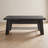 Solid Wood 3-Piece Living Room Coffee Table & End Table Set, Black
