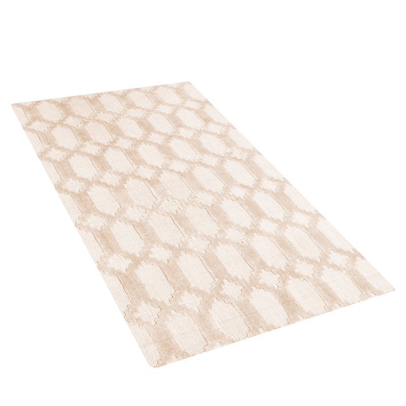 Knisley Geometric Viscose Hand Woven Area Rug, Rectangle 140cm X 200cm