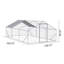  Poulailler extérieur en métal grand espace 20 * 10 * 6 pi 3 unités pour une utilisation en extérieur à la ferme-125225725