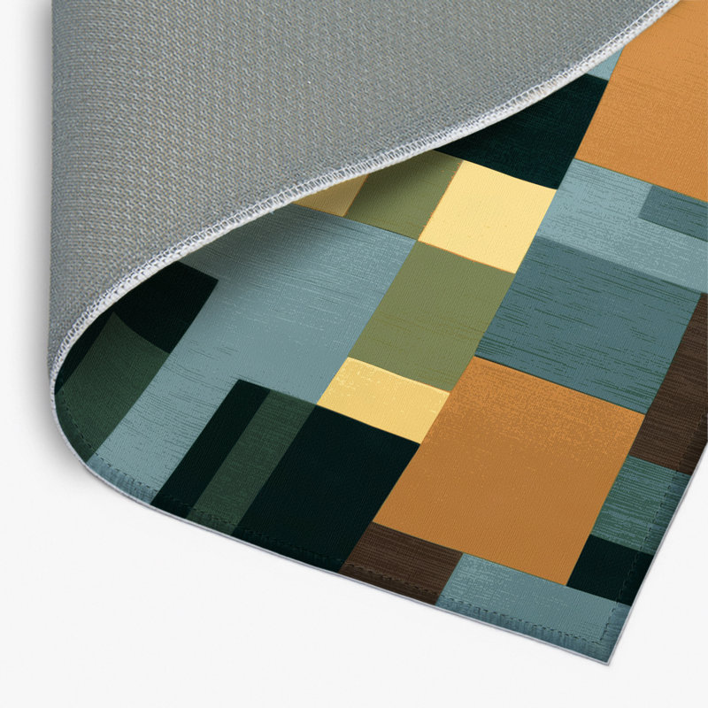 Modular Terrain Indoor And Outdoor Area Rug, Rectangle 1'6" x 2'6"
