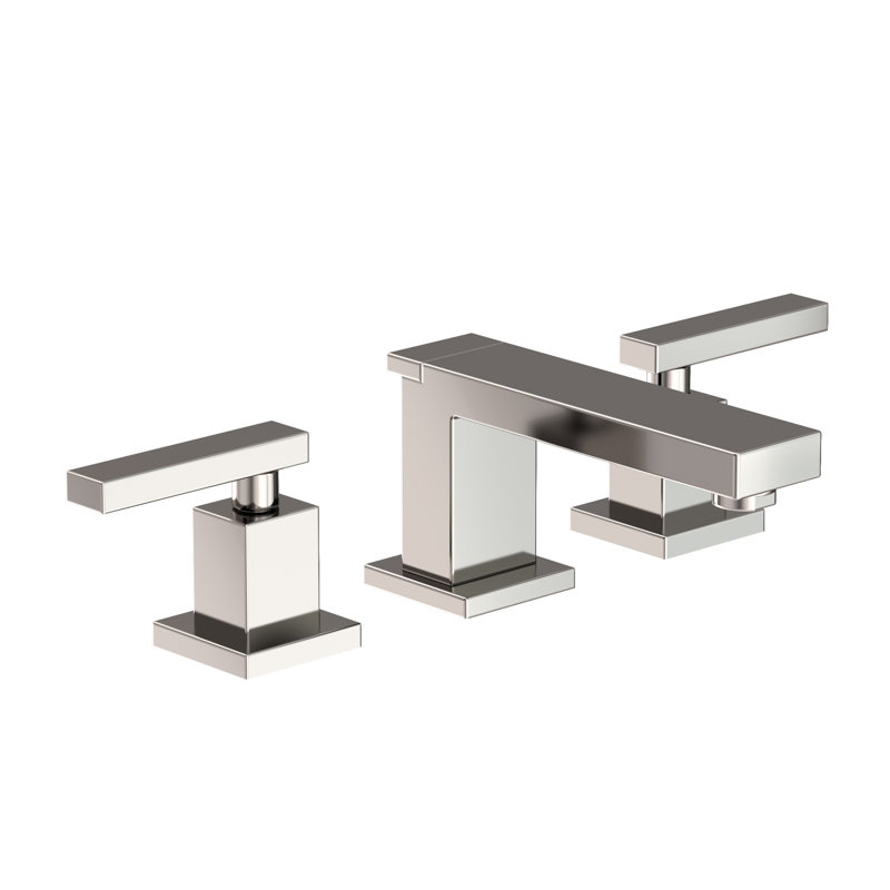 Skylar Widespread Bathroom Faucet with Drain Assembly, Polished Nickel