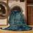 Machine Washable Abstract Blue Area Rug-1895641771