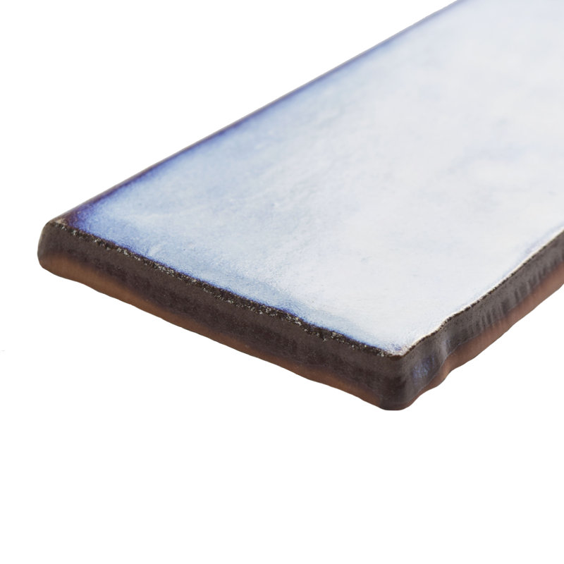 Antic Special 6" x 3" Glossy Ceramic Bullnose Tile Trim in Via Lactea