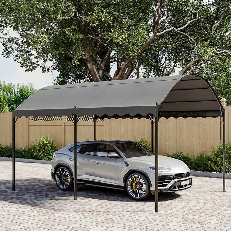 Dakota Fields 300cm W Polyester Cover Retractable Freestanding Awning, 260cm H x 300cm W x 400cm D