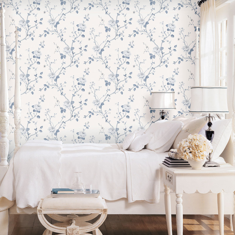Palazzo 2 Luisella Floral Vine Wallpaper Roll, Blue/White
