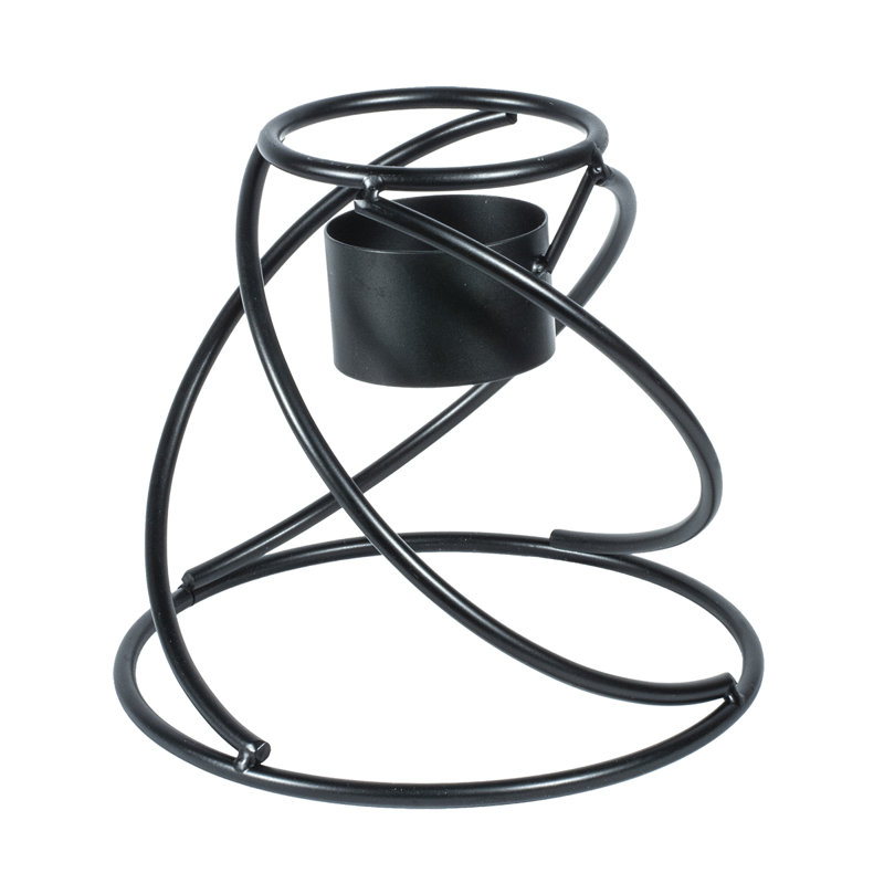 Weather Resistant Metal Abstract Gazing Ball Stand