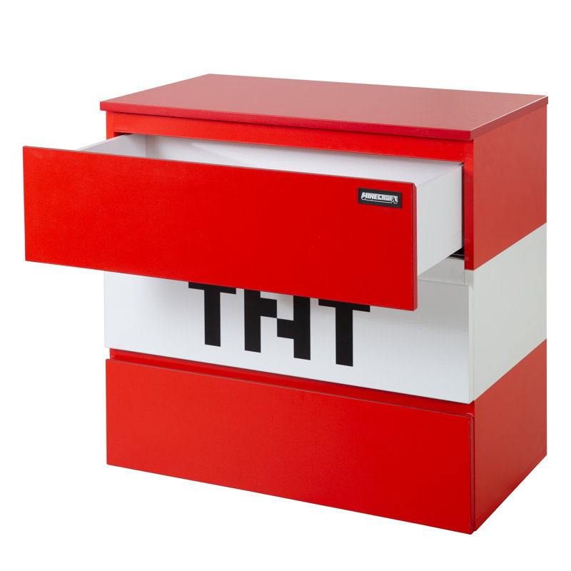 Minecraft 3 Drawers Chest | Wayfair.co.uk