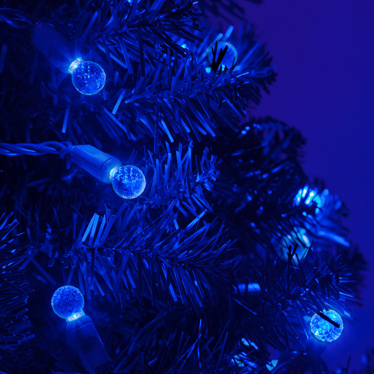 70-Light LED Mini Globe String Lights, Blue