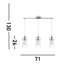Araceli 3-Light Kitchen Island Chandelier-11370477