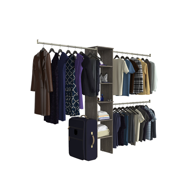 Ensemble de démarrage pour système d'organisation de 77 po à 113 po SuiteSymphony, Gris graphite
