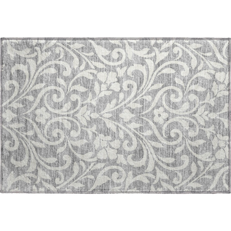 Premium Machine Washable Prisco Gray Rug