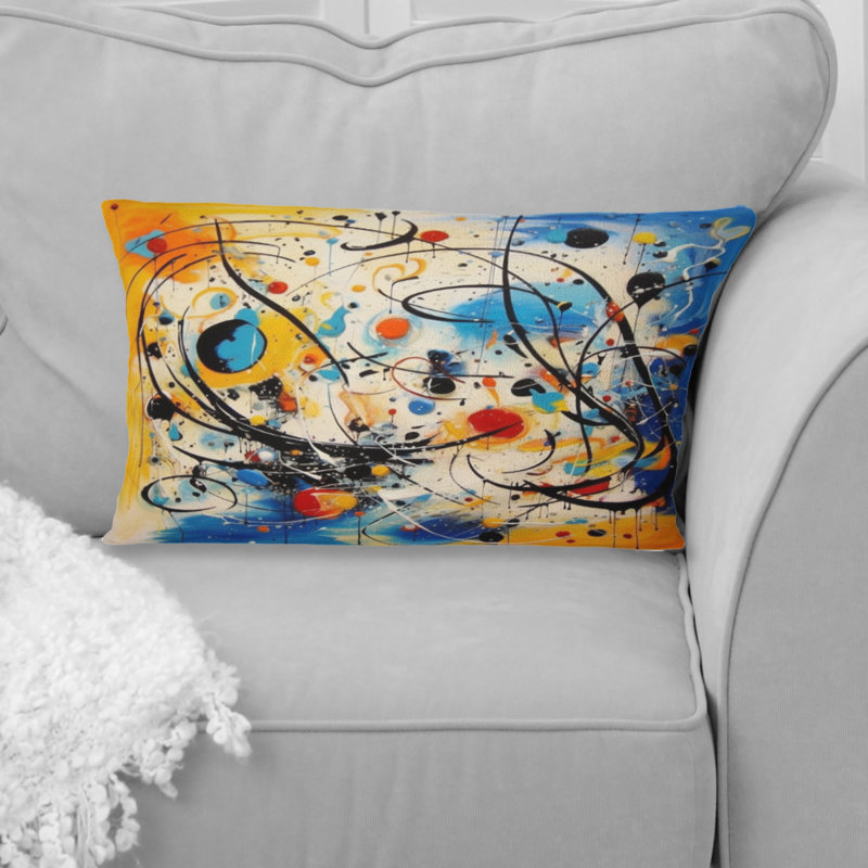 Coussin décoratif "All That Jazz Colorful Joy IV - Abstract Collages"