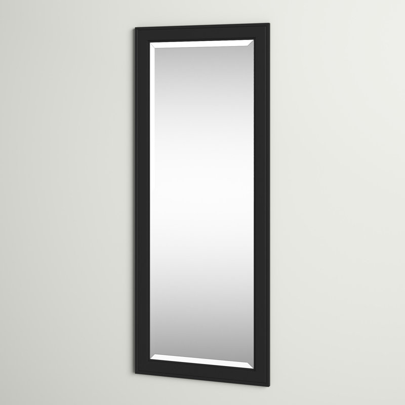 Miroir pleine grandeur Eladia, H 63,5 po x l 25,5 po x P 0,75 po, Noir