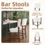 Ensemble de 4 tabourets de bar 40,4 po Mid-Century 40,4 po-1401828951