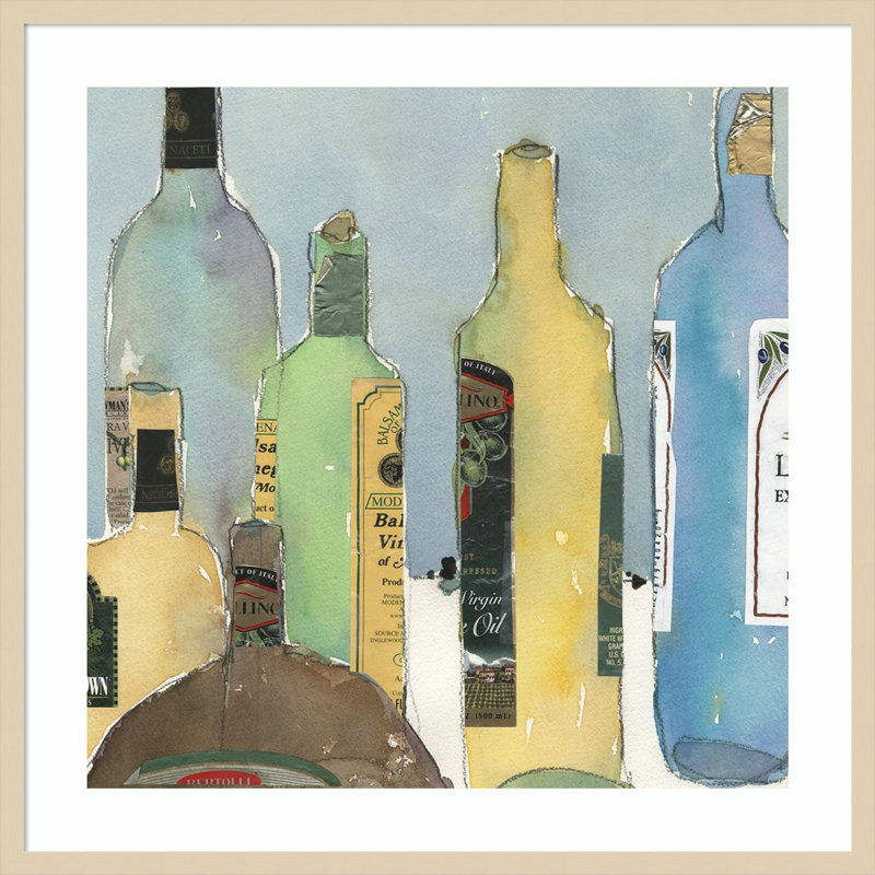 «Oil and Vinegar IV» par Samuel Dixon, reproduction d'art encadrée sur bois, H 33 po x l 33 po