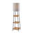 63.25'' Black Column Floor Lamp with USB