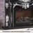 European-style carved solid wood decorative electric fireplace with simulated fire-949750285
