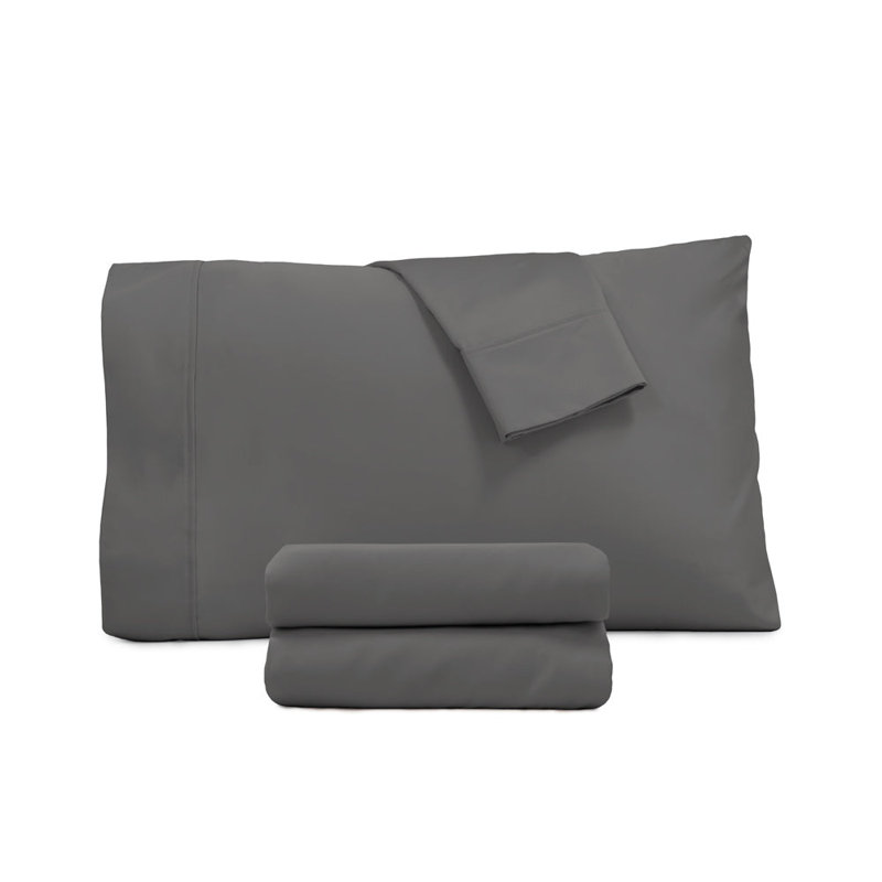 Coton de qualité égyptienne 4 pièces Ensemble de draps, Drap pour grand lit avec deux taies d'oreiller sta, Tempête