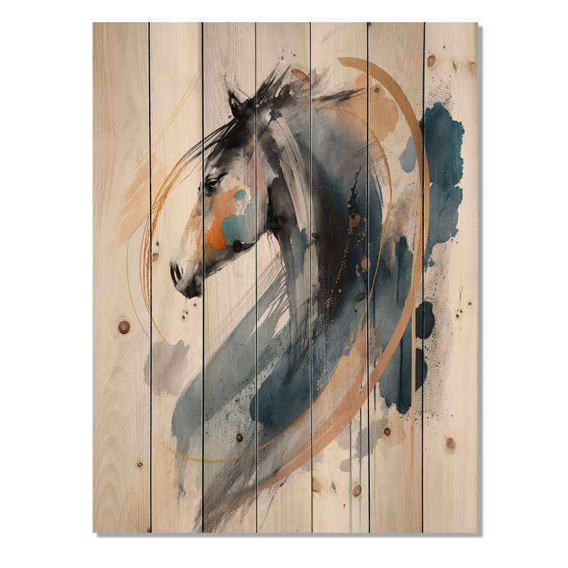 Osmonde - Animaux, reproduction sur bois de pin naturel, H 44 po x l 34 po