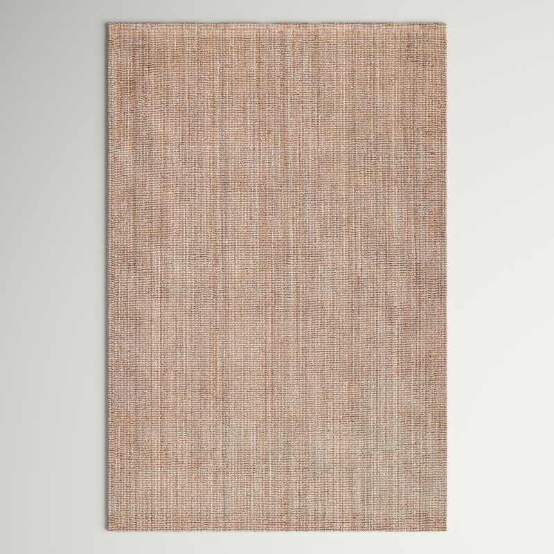 Tapis brun tissé à la main Evelynn, Rectangle de 5 pi x 8 pi