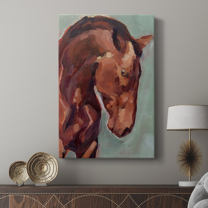 Peinture par Number Horse II - galerie Cavas sur mesure, H 36 po x l 24 po