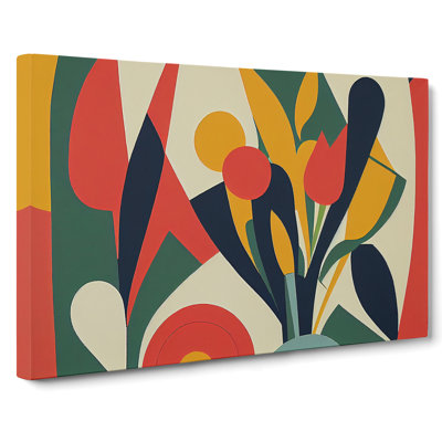 Timeless Abstract Flowers - Wrapped Canvas