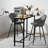 Matthys Swivel Upholstered Velvet Counter Stool with Steel Frame