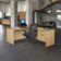 Inbox Zero Legacy 60 x 77 in. Executive L Desk Shell- Noble Oak