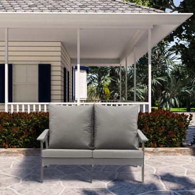 Patio Sofa Outdoor Loveseat Sofa 2-Seater