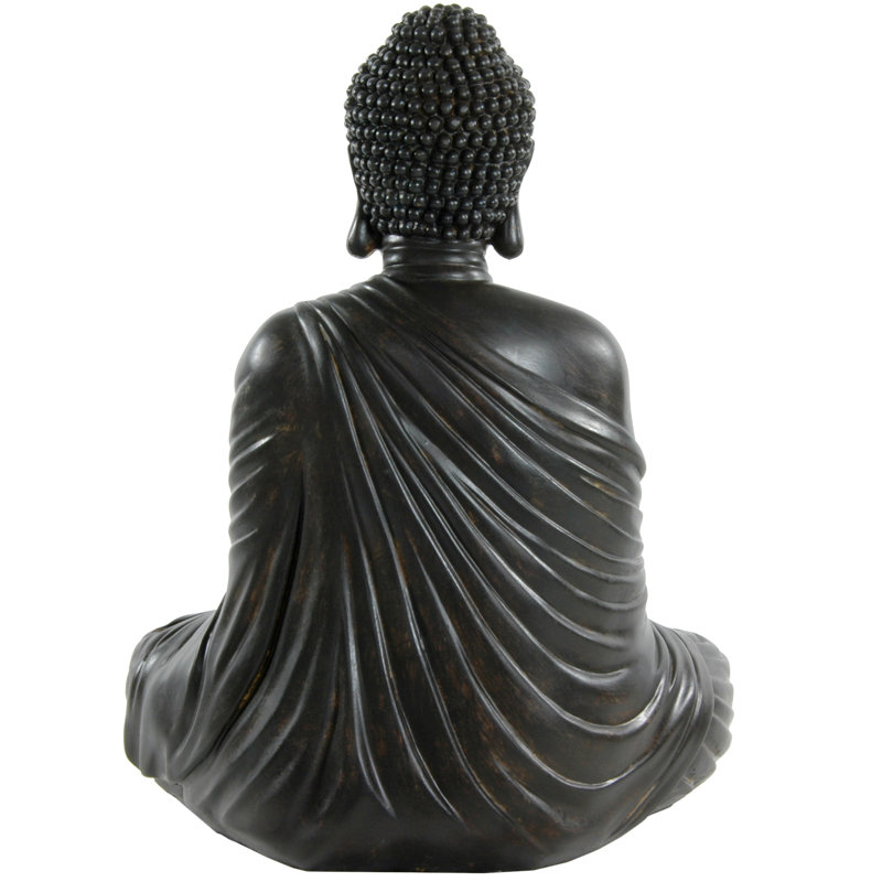 Large Japanese Sitting Buddha Figurine