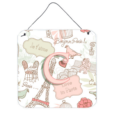 « love in paris », impression sur plaque
