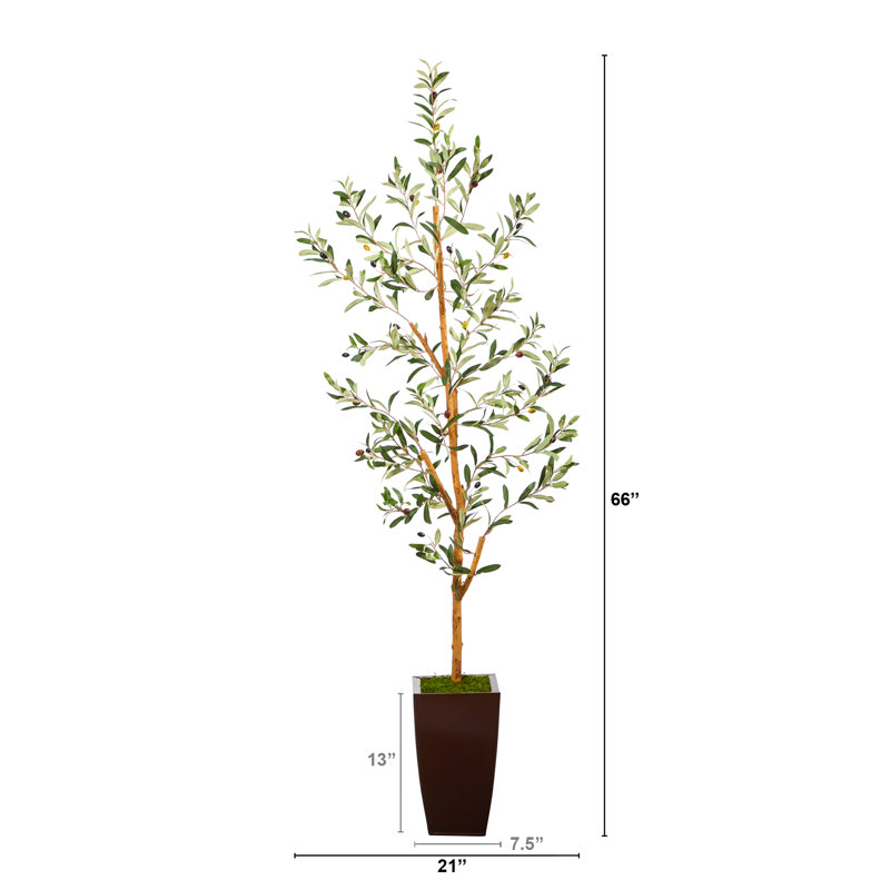 Olive artificielle 66 po en pot