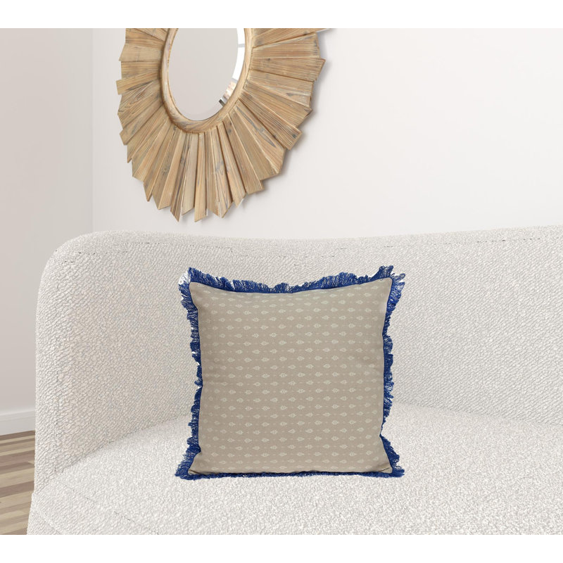  Wool Reversible Throw Pillow