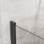 Porte de douche pivotante, porte de douche en verre trempé épais de 1/4 po au fini chromé, conception sans cadre