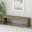 Banc de salle à manger en bois d'acacia, gris et taupe