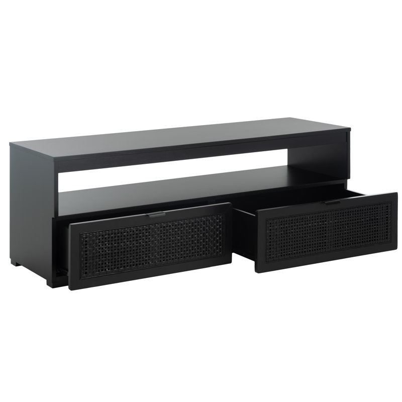 Crédence de rangement l 47,5 po Aafi, Noir
