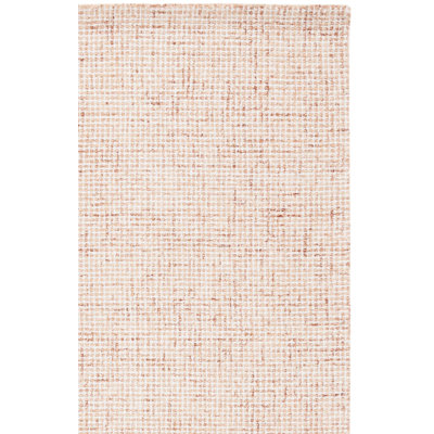 Martha Stewart Hand Tufted Wool Cotton Rug in Rust/Ivory