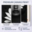 «Black and White Floral Woman Portrait Photo II - Fashion», art mural encadré 3 pièces-129072722-129072726