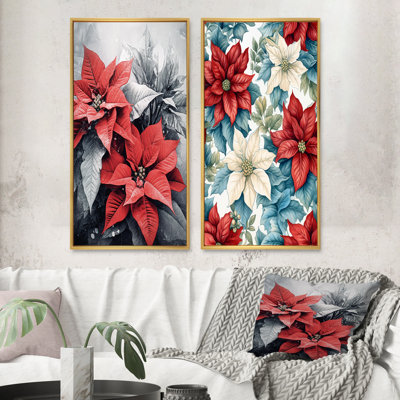 " Poinsettia Passion " 2 - Pieces