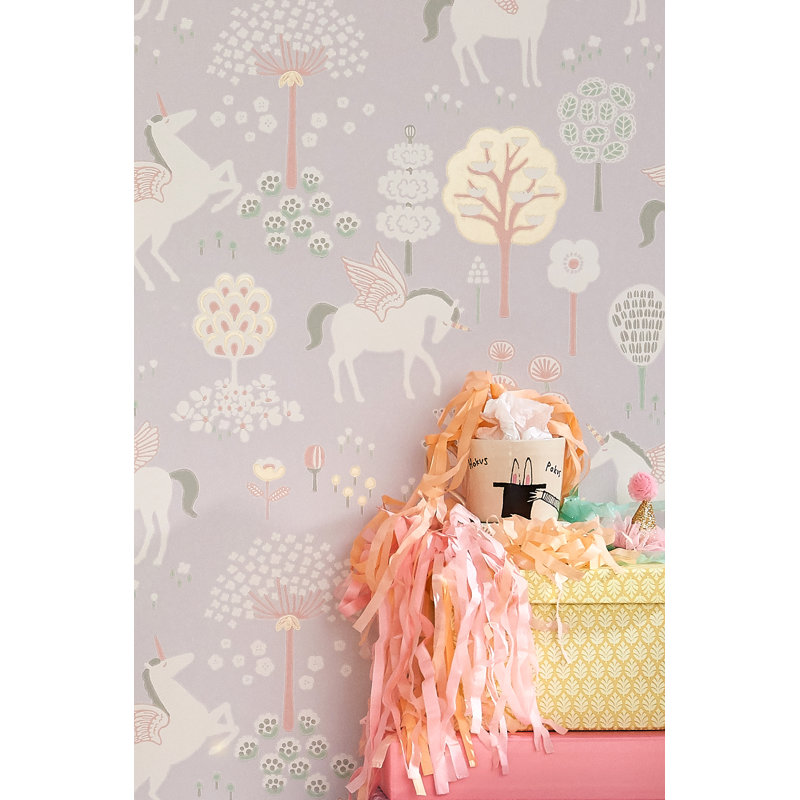 Papier peint True Unicorns, Mauve