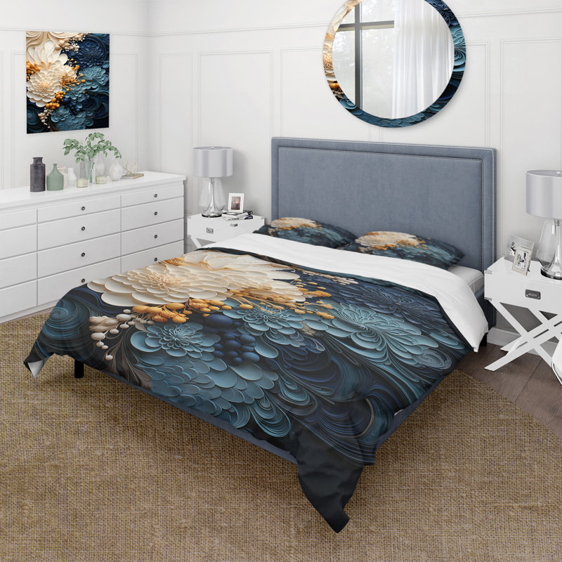 Ensemble de housse de couette en microfibre / polyester, Housse de couette simple + 1 taie décorative stan