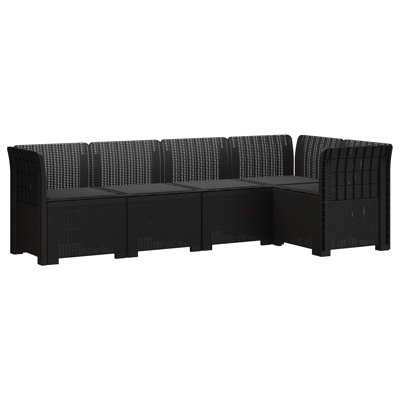 234 cm W Patio Sofa with Cushions