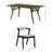 Needham Modern Dining Set, Dining Table With Chairs-1934731006-1934731001