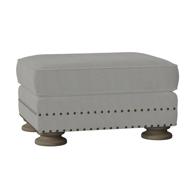 Foster 32" Rectangle Standard Ottoman, Cream Linen 1429-002, Portobello