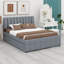 Lit plateforme tapissier avec lit gigogne-189290227