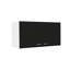 Armoire murale Napoles, deux tablettes, double porte - noir