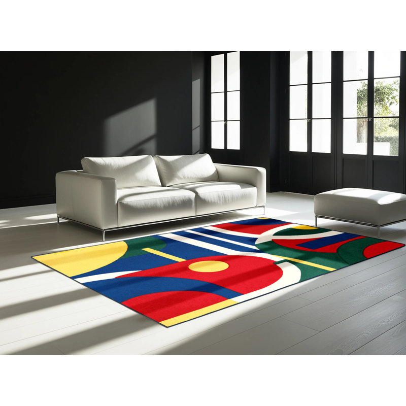 Tapis Cheerful Sway, Carré 7 pi