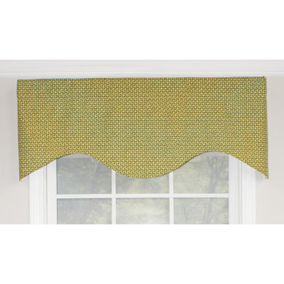 Woodell Cotton Geometric Scalloped Window Valance